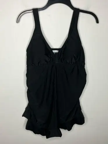 Motherhood Maternity black one piece swimsuit size medium