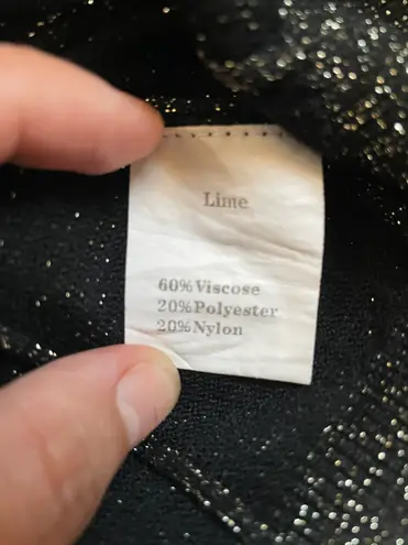 Metallic long sleeve pullover sweatshirt Gray Size M