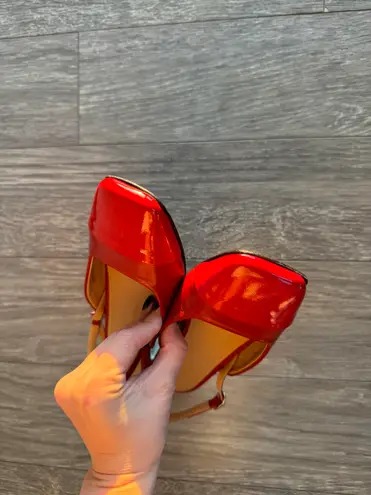 ALOHAS Alohos Lindy Bliss Red Leather Pumps