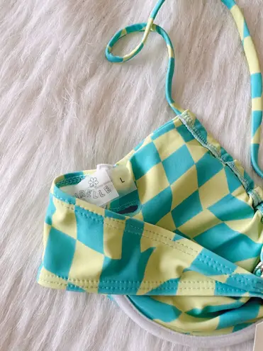 Aurelle Swim NWT Riza Green Bikini Top