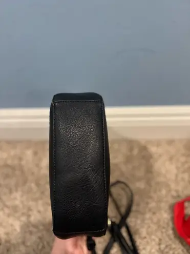 Sole Society Black leather cross body purse