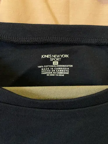 Jones New York Sport 100% Cotton Tank NWT Size 2X Coastal Fourth of July