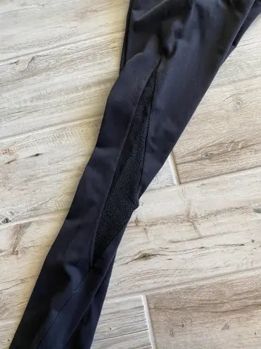 Pure Barre by Splits59 Lace Inset Pieced Legging Black Size XS