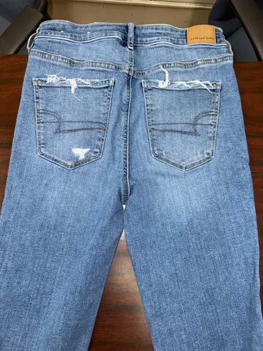 American Eagle Flare Denim Super Stretch Jeans Size 6 Long