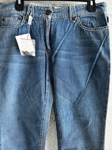 MaxSport Y2K by Max Mara Denim Cuff Jeans Sz 10 made in Rumania Brand New