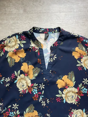 Emery Rose Floral Midi Dress Size XL Spring Multi