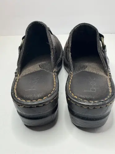 Born concept B.O.C Brown Leather Mules Size 9M