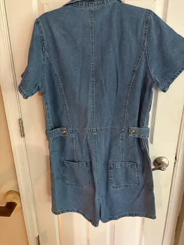 Denim summer romper Blue Size L