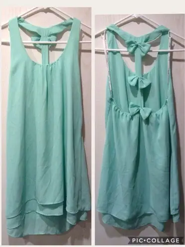 Lucy Love 💕💕 Teal Bow Back Dress
