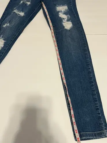 Dollhouse Jeans Women Junior Size 3 Button Fly Distressed Straight Leg