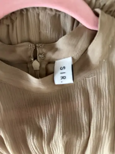 SIR. The Label | Ilona Silk Mini Dress | XS Tan