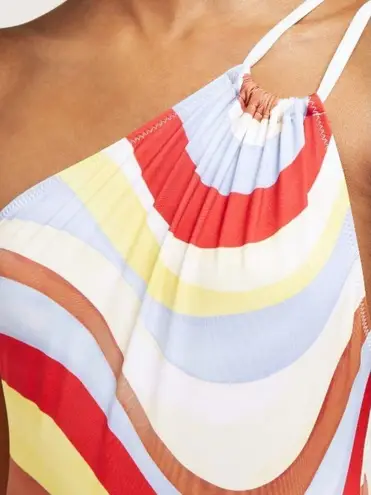 Solid & Striped 💕💕 Saree Wave Asymmetric Swimsuit