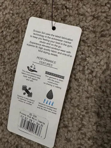 Scorpio Sol Vinyasa High-Waist Tie-Dye Leggings XS Athleisure Yoga Performance - Image 3