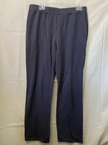 Denim & Co . Active Petite French Terry Pull-on Pants A235390 Grey Petite Medium