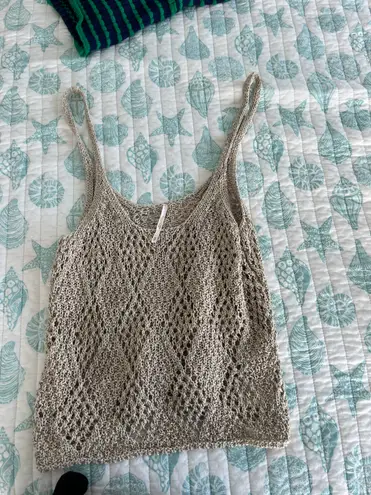 Free People Vintage  Knitted Tank Top