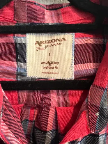 Arizona Jeans Co flannel button down shirt