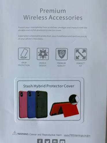 MYBAT Black Stash Hybrid iPhone X/XS Phone Case