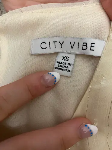 City Vibe cream dress