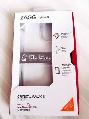 Zagg - Gear4 Crystal Palace Case for Apple iPhone 13 Pro Max - Clear