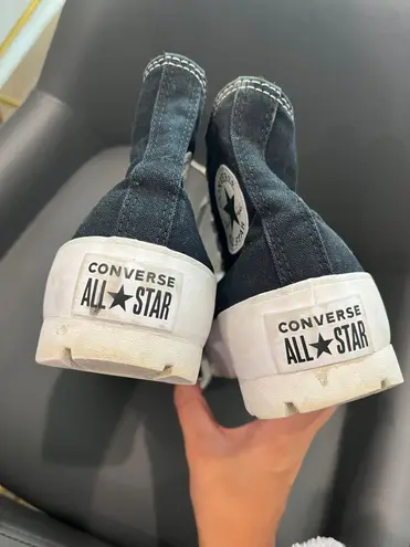 Converse Black Platform