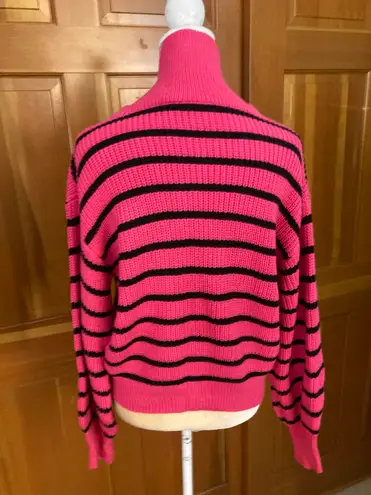 Lavishly Paris New! Women’s Striped Pattern Colorblock Drop Shoulder Sweater