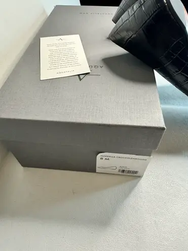 Aquatalia Marcella Crocco Embossed casual classic summer work everyday comfy