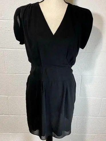 An'ge French Boutique Black Short Sleeve Dress Size M