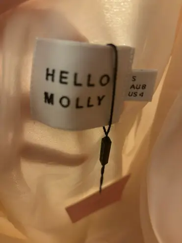 Hello Molly Be My Guest Satin Mini Dress Champagne