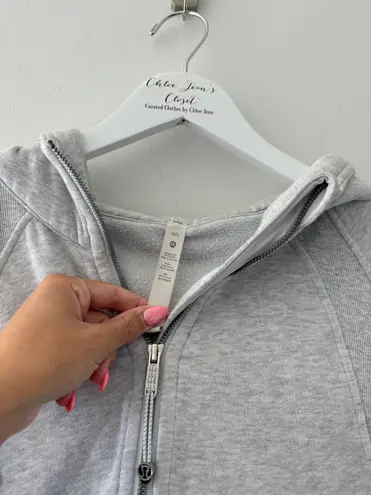 Lululemon Gray Scuba Quarterzip Hoodie