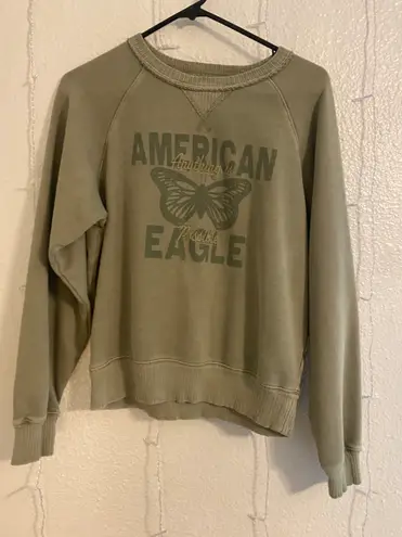 American Eagle Green  Sweatshirt