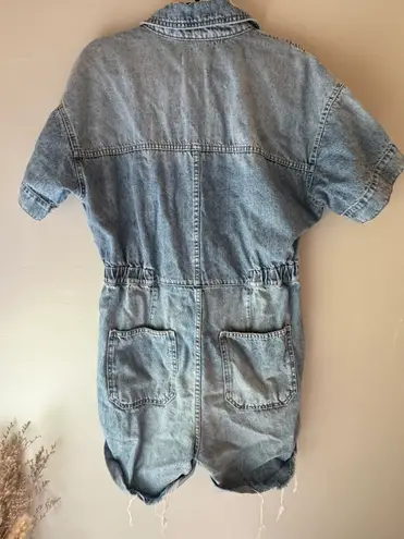 Free People Denim Romper