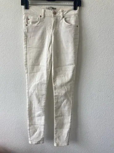 Denim & Co White Skinny Jeans Size 2