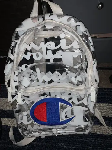 Champion Clear Backpack White 20 From Samantha