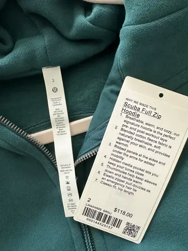 Lululemon Full-Zip Scuba Hoodie