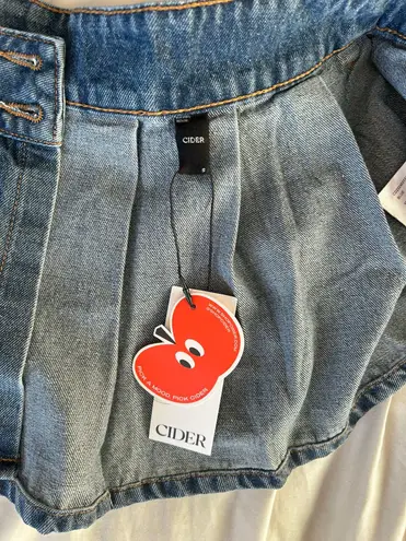 Cider jean skirt