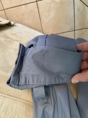 Spense long sleeve button down grey shirt with roll up button sleeve