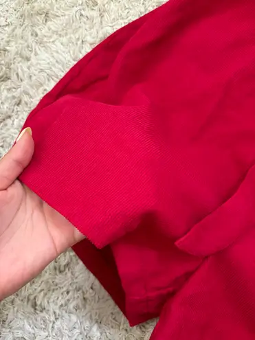 Red Zip Up Romper Size M