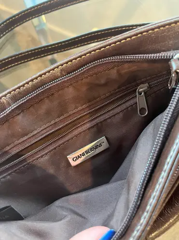 Giani Bernini small brown genuine leather purse