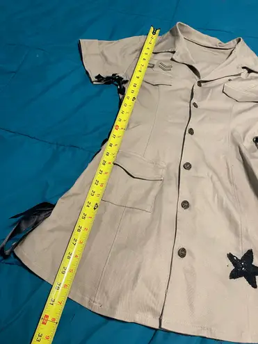 Womens army girl costume Tan Size measurements in photos