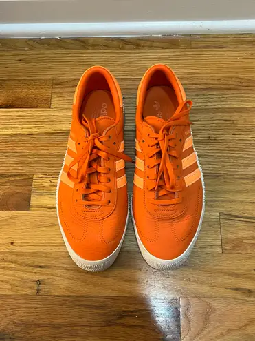 Adidas Orange  Sambas (Size 9)