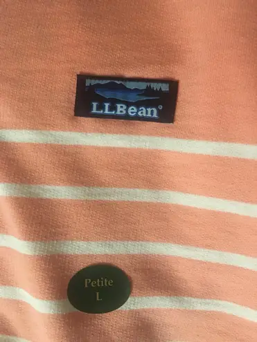 L.L.Bean  Striped Rugby Polo Shirt