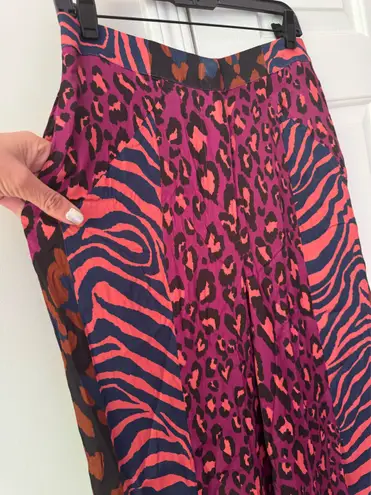 Lowry Farm Pants Farm Rio Mixed Print Wide-Leg Pants, Size L