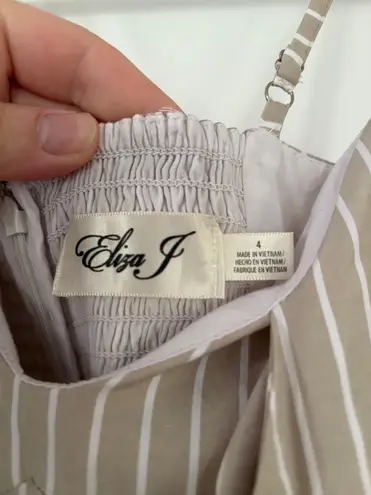 Eliza J Striped Tiered Sundress