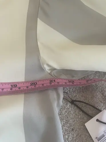 NWT Honor The Gift Ladies Shirt Dress Size XS Striped Cream/Grey Gray