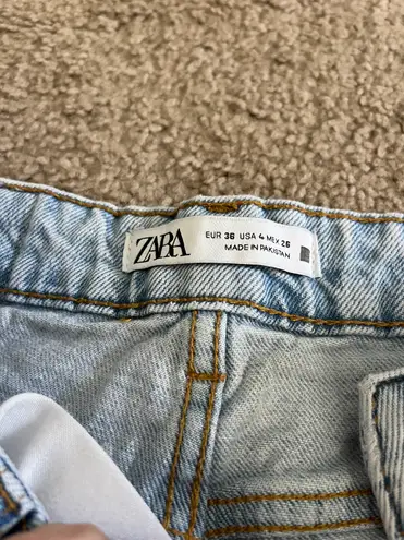 ZARA Mom Light Wash Jeans