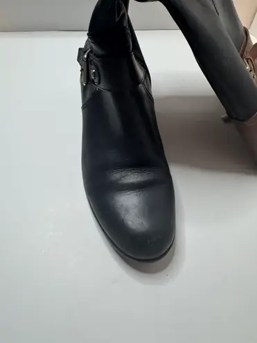 Bandolino Black And Brown Leather Knee High Boots Size 8.5M