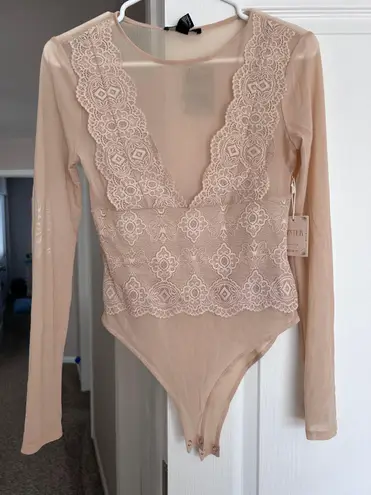 Forever 21 Beige Body Suit