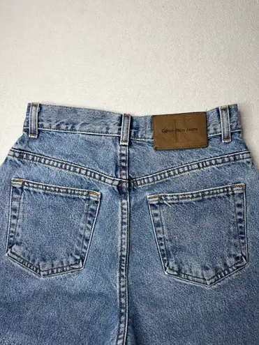 Calvin Klein high waisted denim shorts