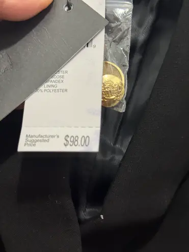 TRUTH BY REPUBLIC Double Breasted Blazer size 6 Black