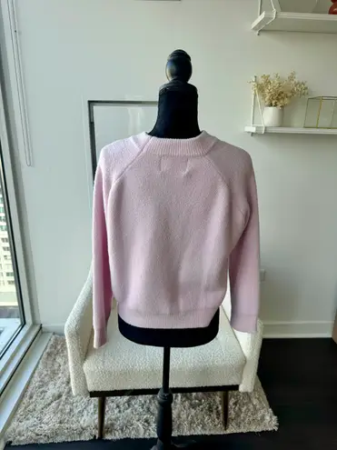 Azalea Wang Pink Cropped Soft Sweater Size Medium